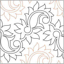 Picture Pink Paisleys pantograph by Patricia E. Ritter